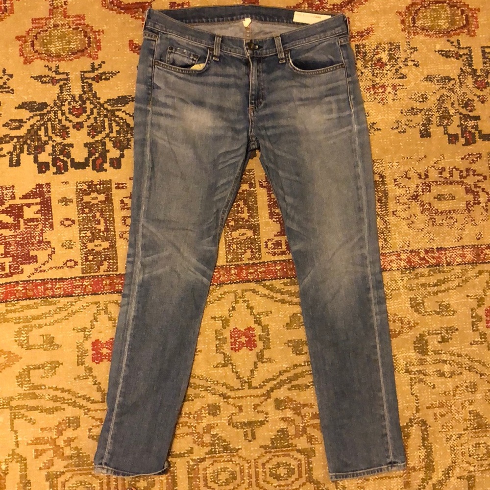 Rag and Bone jeans in classic blue style